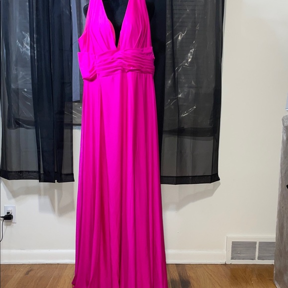 Mac Duggal Fuchsia Maxi Dress - Picture 6 of 6